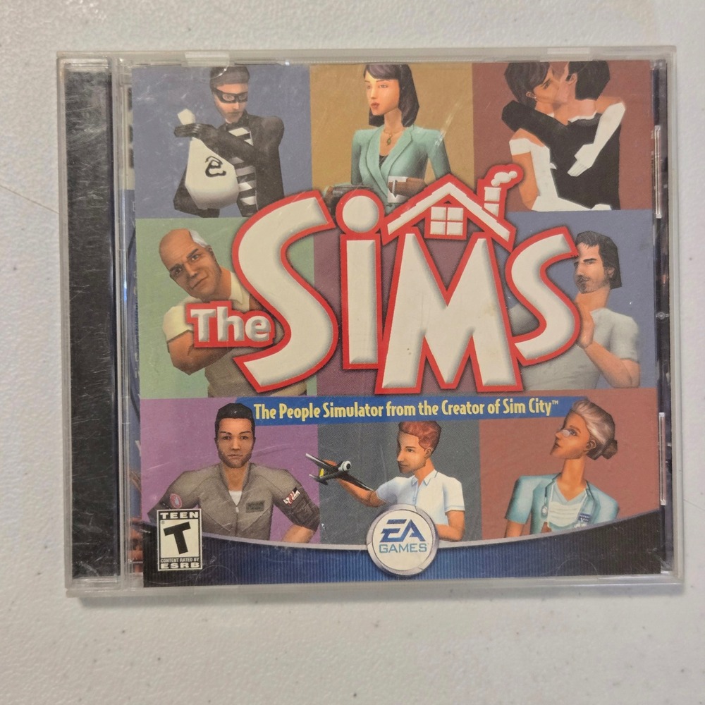 VTG The Sims Life Simulator 2000 PC Game‎ Jewel Case Manual  USA Electronic Arts